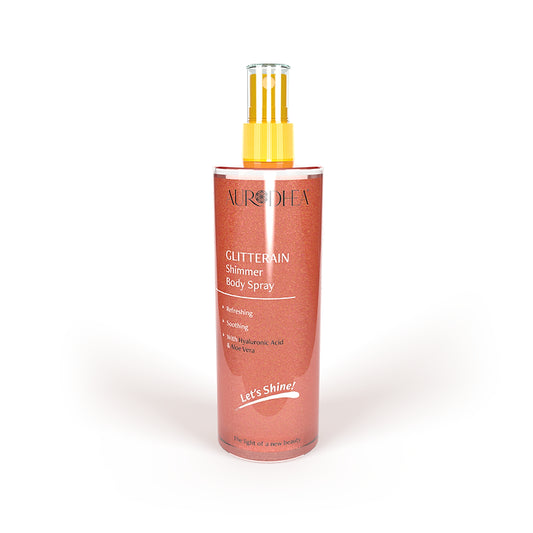 Glitterain – Golden Shimmer Body Spray (mit Monoi-Milch Duft)